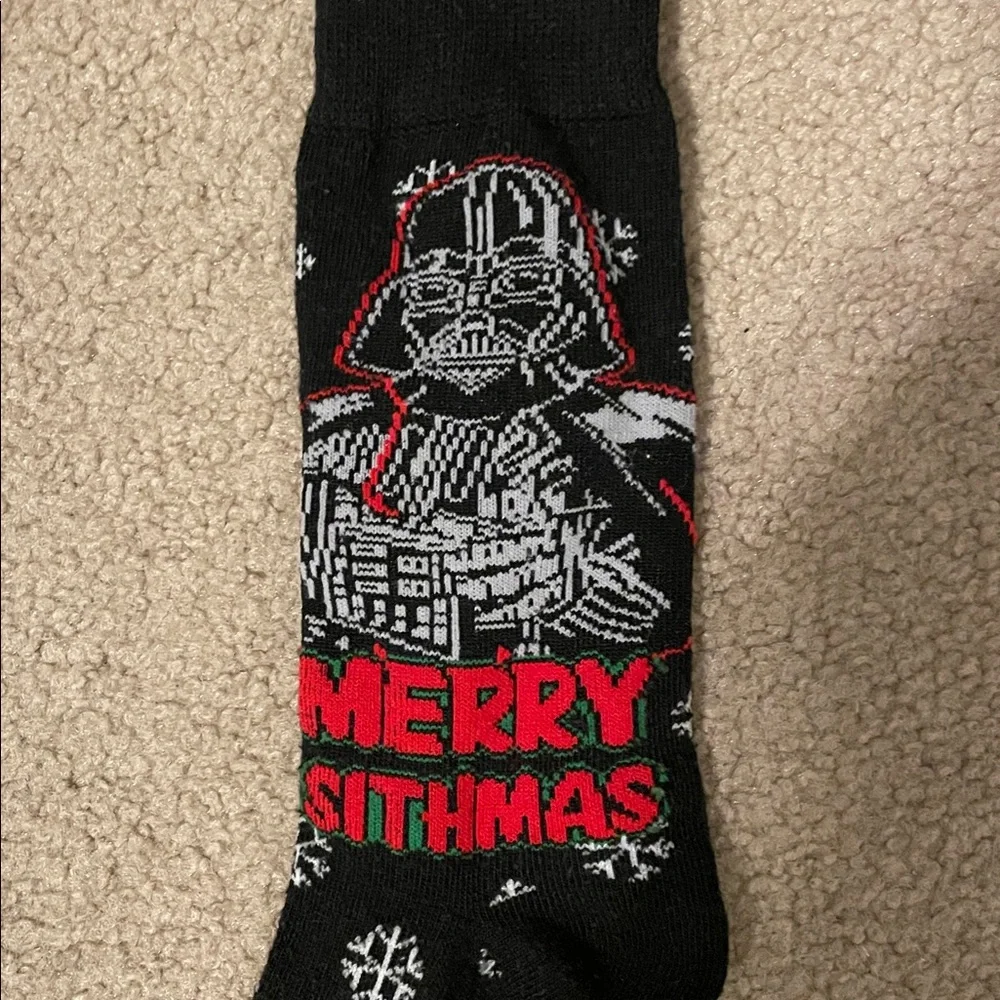 Star Wars Women's Darth Vader Merry Sithmas Socks One Size (Like New)
